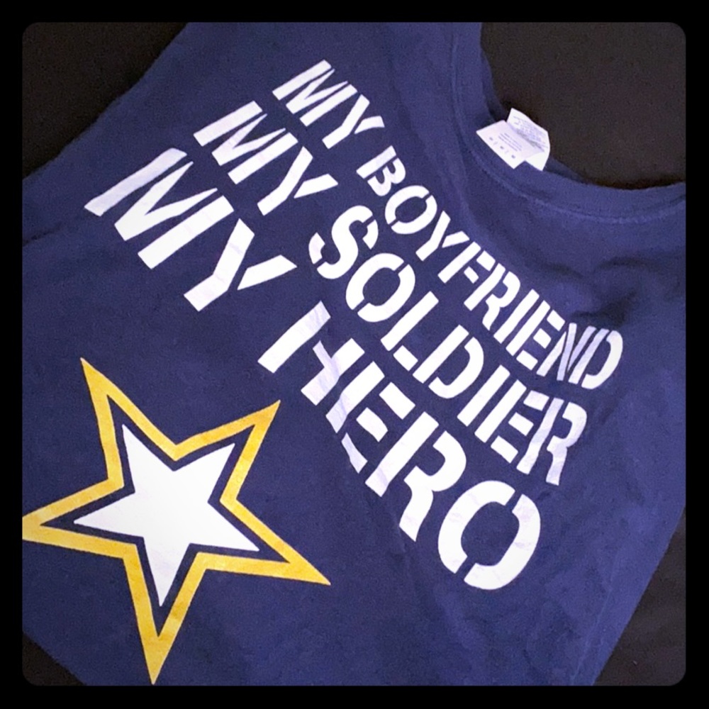 US Army boyfriend Tee Medium